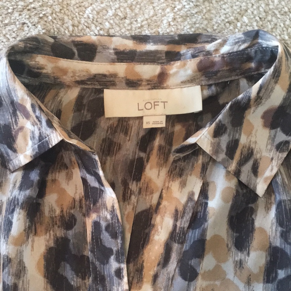 Loft animal print blouse - Picture 3 of 3